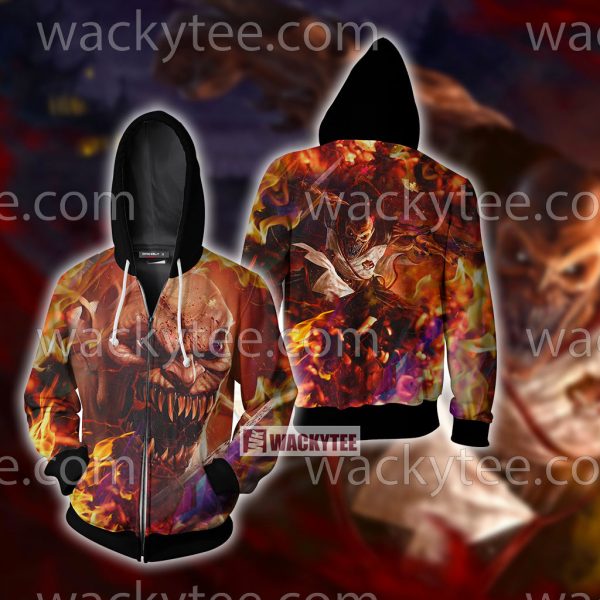 Mortal Kombat Baraka 3D Zip Hoodie Jacket