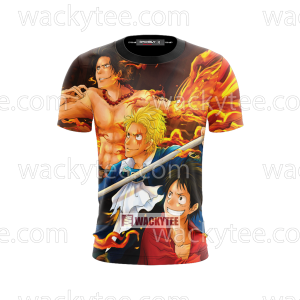 One Piece: Luffy - Ace - Sabo 3D T-shirt