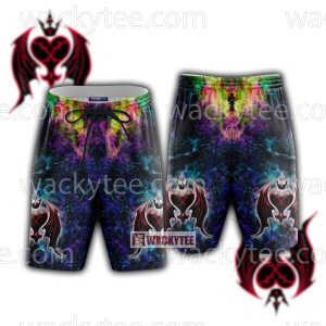 Kingdom Hearts Heartless Emblem Cosplay 3D Beach Shorts