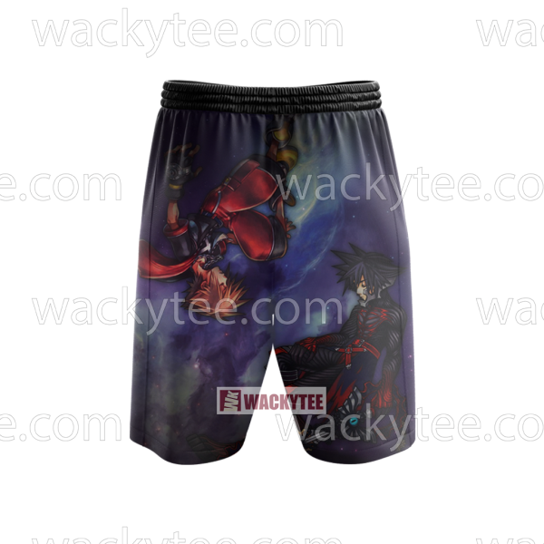 Kingdom Hearts Vanitas And Sora 3D Beach Shorts