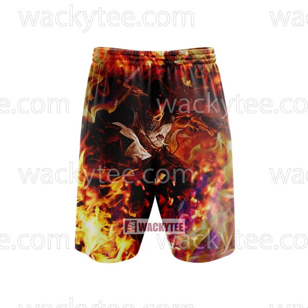 Mortal Kombat Baraka 3D Beach Shorts