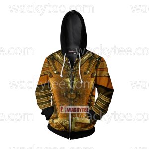 Mortal Kombat Scorpion Cosplay Zip Up Hoodie Jacket