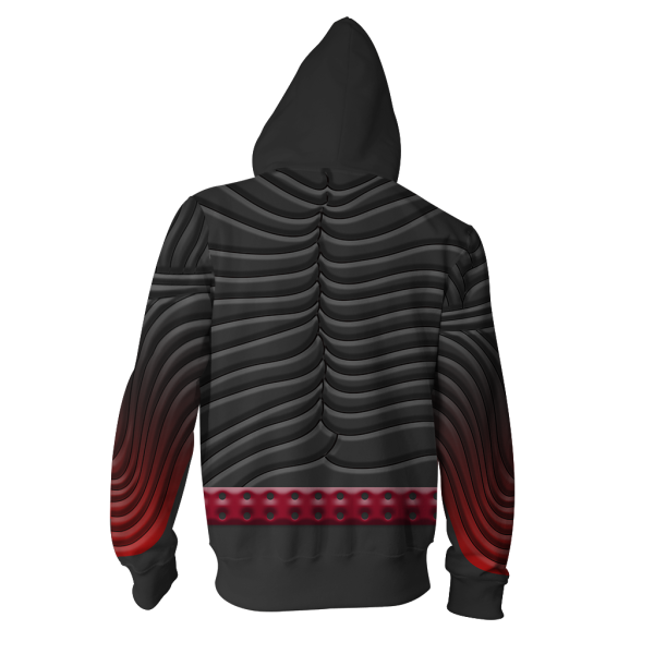 Kingdom Hearts Vanitas Cosplay 3D Zip Up Hoodie Jacket