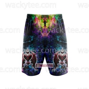 Kingdom Hearts Heartless Emblem Cosplay 3D Beach Shorts