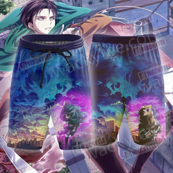 Attack On Titan: Levi 3D Beach Shorts