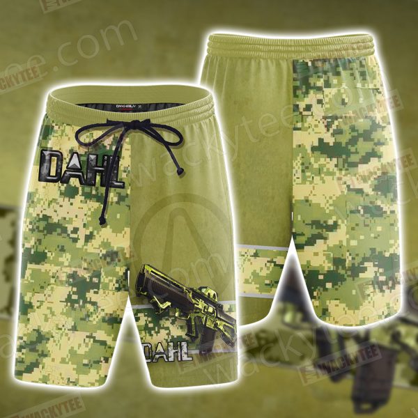 Borderlands Dahl 3D Beach Shorts