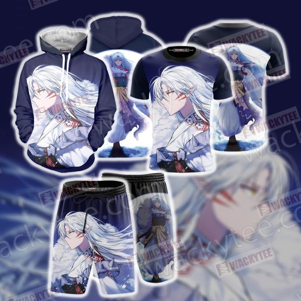 Inuyasha Sesshomaru 3D Beach Shorts