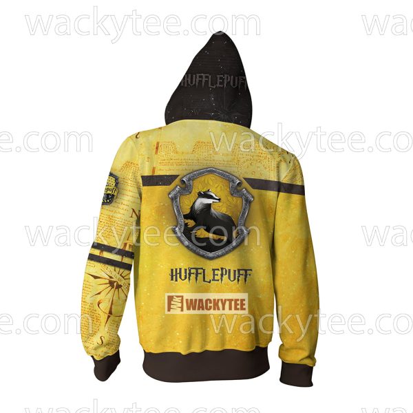 07 b ziphoodie hufflepuff wacky