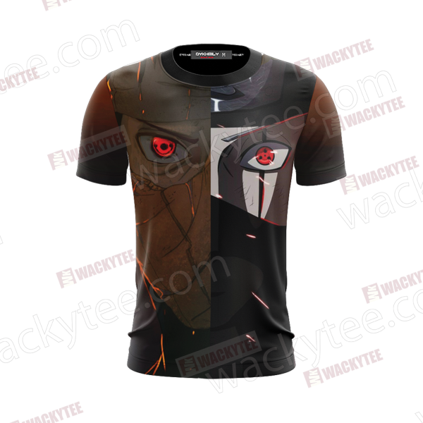 Naruto Obito And Kakashi 3D T-shirt