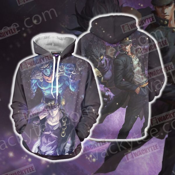 Jojo’s Bizarre Adventure Jotaro Kujo And Star Platinum 3D Hoodie