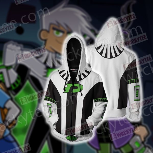 Danny Phantom: Danny Fenton Cosplay Zip Up Hoodie Jacket