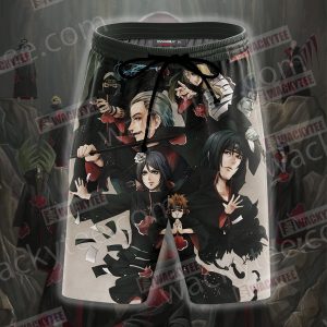 Naruto Akatsuki 3D Beach Shorts