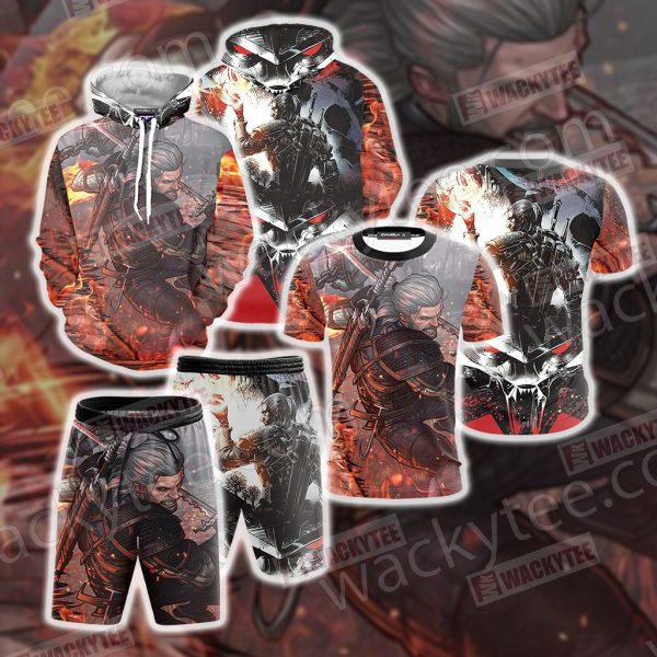 The Witcher 3 Wild Hunt Geralt 3D T-shirt