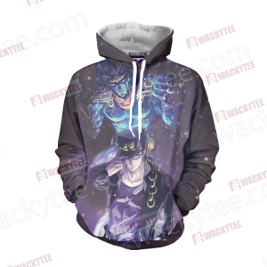 Jojo’s Bizarre Adventure Jotaro Kujo And Star Platinum 3D Hoodie