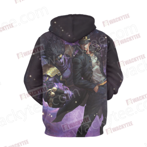 Jojo’s Bizarre Adventure Jotaro Kujo And Star Platinum 3D Hoodie