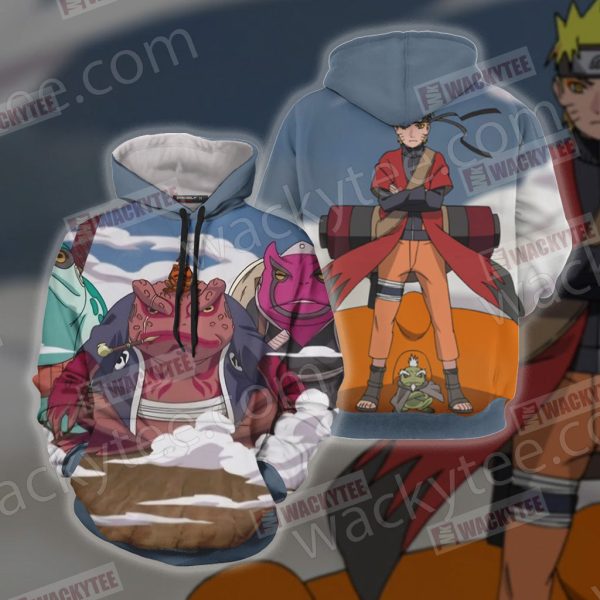 Naruto Naruto And Gamabunta 3D Hoodie