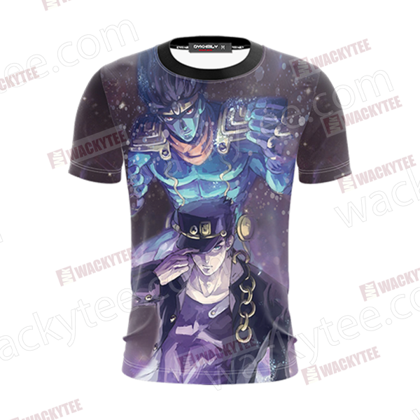 Jojo’s Bizarre Adventure Jotaro Kujo And Star Platinum 3D T-shirt