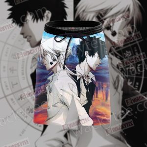 Psycho-Pass Shinya Kogami And Shogo Makishima 3D Beach Shorts