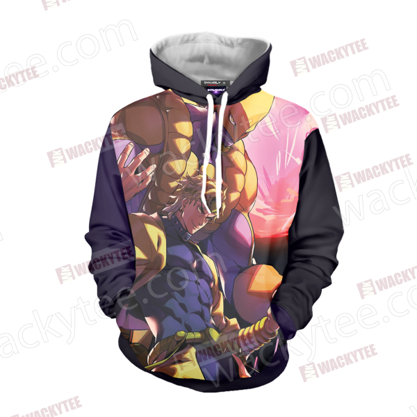 Jojo’s Bizarre Adventure Dio Brando And The World 3D Hoodie