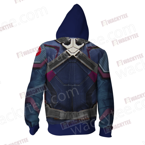 mockup back zipped hoodie wacky