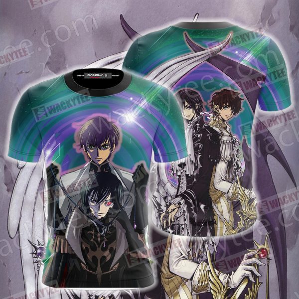 Code Geass Suzaku and Lelouch 3D T-shirt