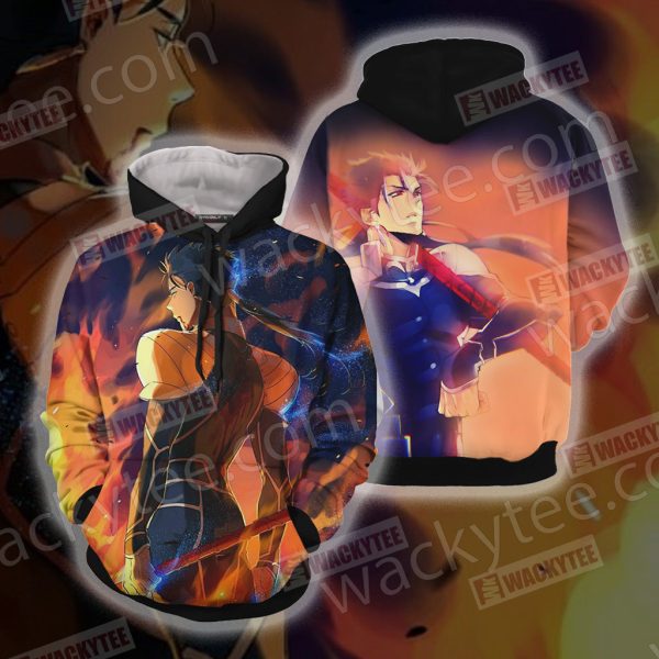 Fate/Stay Night Lancer 3D Hoodie