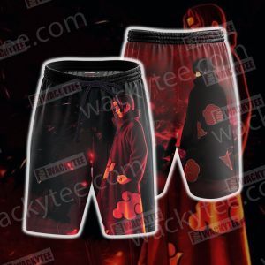 Naruto Uchiha Itachi 3D Beach Shorts