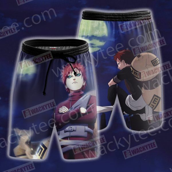 Naruto Gaara 3D Beach Shorts