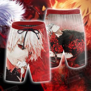 Tokyo Ghoul Kaneki Ken Beach Shorts