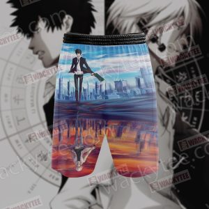 Psycho-Pass Shinya Kogami And Shogo Makishima 3D Beach Shorts