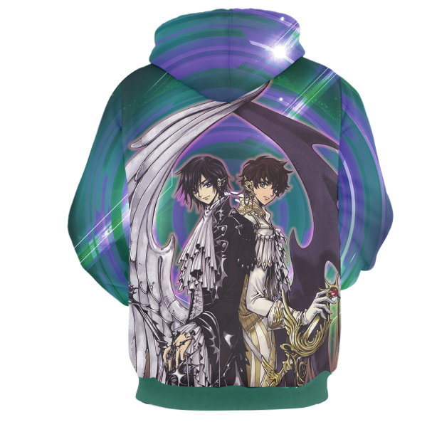 Code Geass Suzaku and Lelouch 3D Hoodie