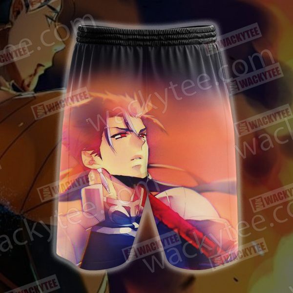 Fate/Stay Night Lancer 3D Beach Shorts