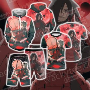 Naruto Uchiha Madara 3D Beach Shorts