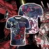 Mobile Suit Gundam Unicorn Gundam And Sinanju 3D T-shirt