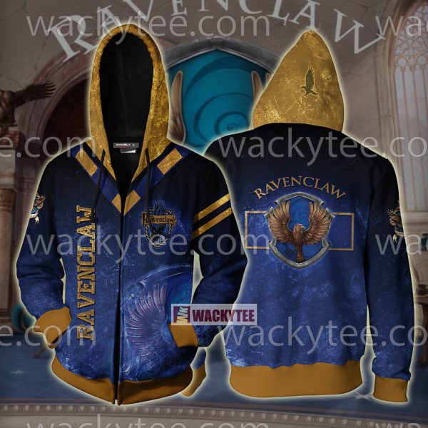 Ravenclaw The Doors Of Wisdom Are Never Shut Zip Up Hoodie