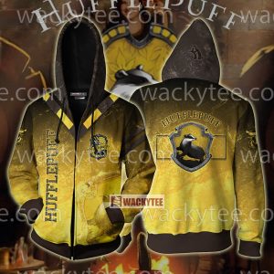 Hufflepuff My Honor Is My Loyalty Unisex Zip Up Hoodie