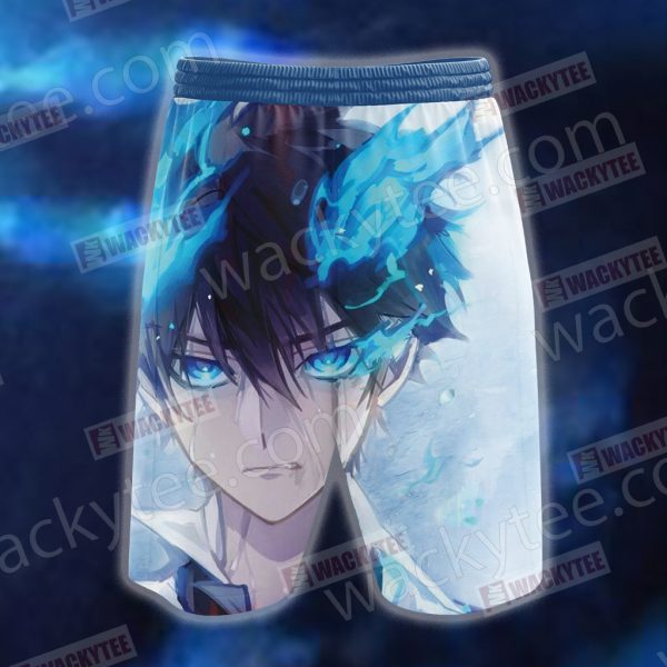 Blue Exorcist Rin Okumura 3D Beach Shorts