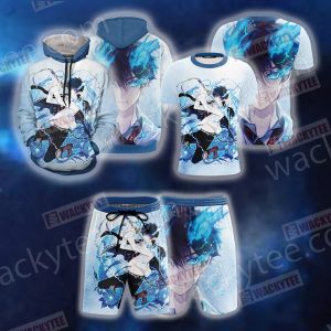 Blue Exorcist Rin Okumura 3D Beach Shorts