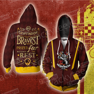 Gryffindor Bravest Were Prized Far Beyond The Rest Zip Up Hoodie