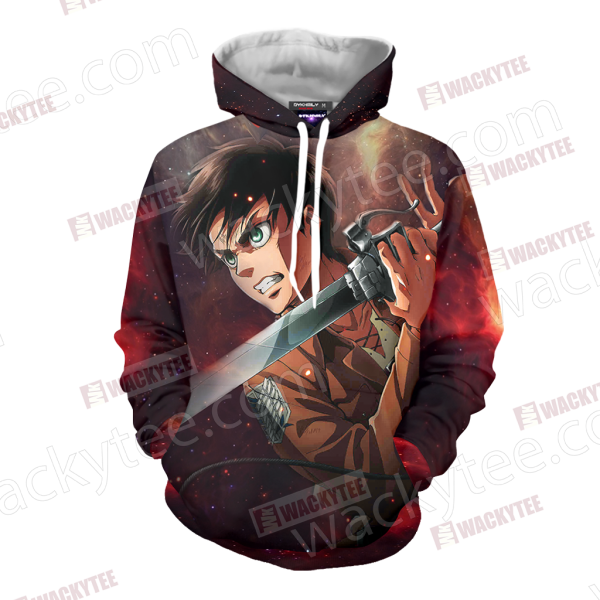 Attack On Titan Eren Jaeger 3D Hoodie