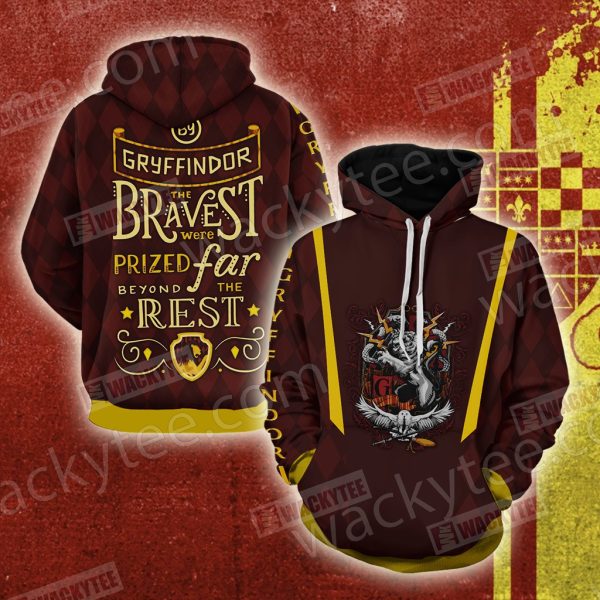 Gryffindor Bravest Were Prized Far Beyond The Rest 3D Hoodie