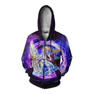 Elsword Chung Iron Paladin 3D Zip Up Hoodie Jacket