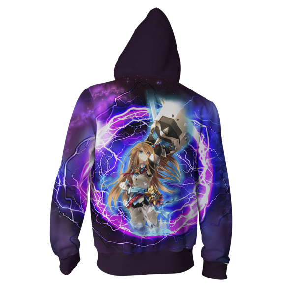 Elsword Chung Iron Paladin 3D Zip Up Hoodie Jacket