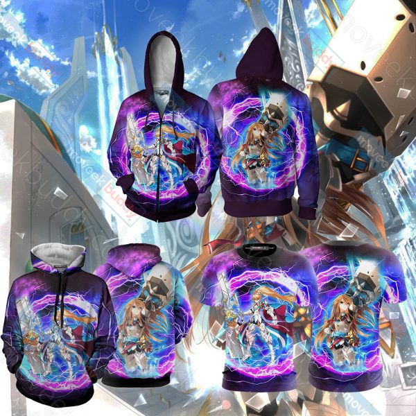 Elsword Chung Iron Paladin 3D Zip Up Hoodie Jacket