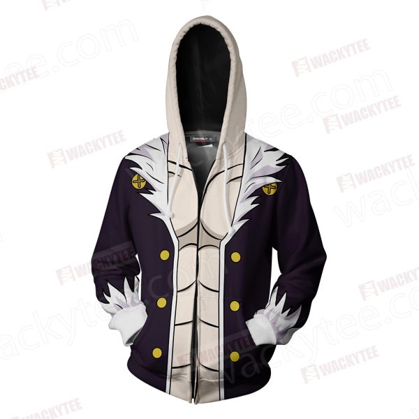 Hunter x Hunter Kuroro Lucifer Cosplay Zip Up Hoodie Jacket