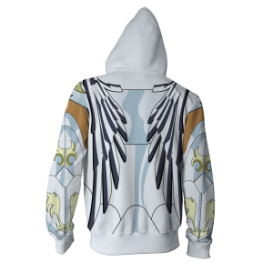 Saint Seiya Pegasus Seiya Pegasus God Cloth Cosplay Zip Up Hoodie