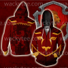 Gryffindor Let Deeds Reveal Your Heart Harry Potter Zip Up Hoodie