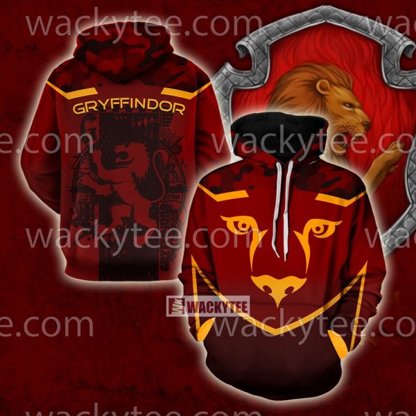 Gryffindor Let Deeds Reveal Your Heart Harry Potter 3D Hoodie