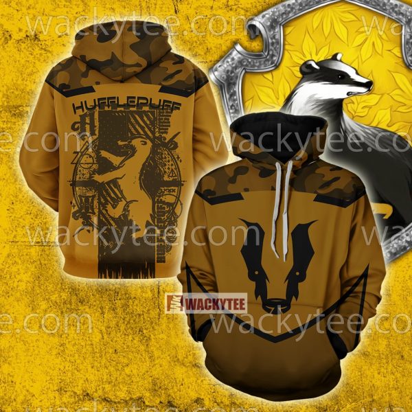 Hufflepuff My Honor Is My Loyalty Harry Potter 3D Hoodie