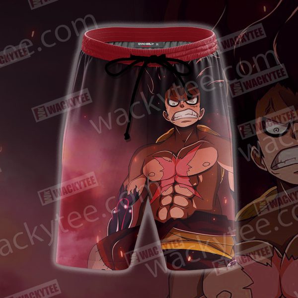 One Piece Luffy Snake Man 3D Beach Shorts